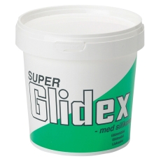 Super Glidex silikonebaseret glidemiddel i spand, 1 kg