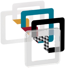 Fuga Choice designramme 1M transparent inklusiv 6 farvevalg