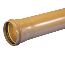 Wavin 315 x 3000 mm PVC-kloakrør m/muffe, klasse S SN8, EN 1