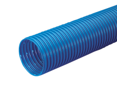 Wavin 75/65 mm PVC-drænrør med 2,5 x 5 mm slids, 150 m, blå