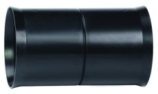Hekaplast 90 mm PEH-samlemuffe til korrugeret kabelrør, sort
