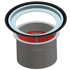 Ulefos 600 mm granulatfangersæt med holder og filterbeholder