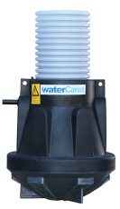 WaterCare 600 l PE-pumpebrønd m/50 mm afgang t/gråt m/Flygt 