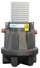 WaterCare 600 l sandfang med 500 mm opføring, 110 mm til-/af