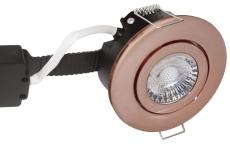 Downlight Low Profile Deluxe LED 6W 840 GU5,3, rund, kobber
