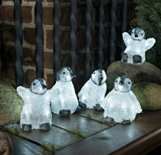 Konstsmide Akryl Pingvinbørn