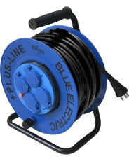 BLUE ELECTRIC +Plus-line kabeltromle med fast kerne, 40 m