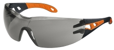 Sikkerhedsbrille Uvex Pheos, orange/sort med grå linse