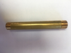 Messing nippelrør 1/2" X 150 mm.