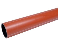 Wavin PE PLUS 110 mm PE100 PN10 SDR17 kloakrør, rød, 12 m