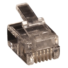 Modular plug RJ12 6P/6C for fladkabel
