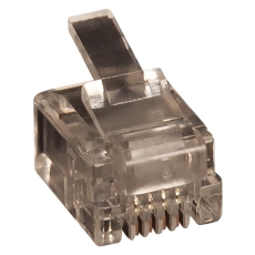 Modular plug RJ11 6P/4C for fladkabel
