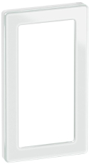 Fuga Pure designramme glas 1x2M indsats hvid