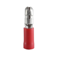 Isolerede Forlængerstik rød, 0,5-1,5 mm², Ø:4 mm