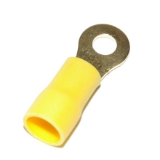 Isolerede Ringkabelsko gul, 2,75-6,0 mm², M12