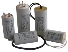 Kondensator RPC24505K-P 450V 5uF, M8 og 250 mm kabel
