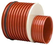Uponor Double/Rib2 450 x 250 mm red. m/gi-ring t/Double/Rib2