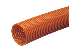 Wavin 92/80 mm PVC-drænrør med 1,5 x 5 mm slids, 50 m, brun