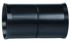 Hekaplast 75 mm PEH-samlemuffe til korrugeret kabelrør, sort