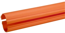 Uponor 119/110 mm PE-kabelrør, 2-delt, 3 m, orange