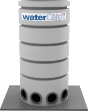WaterCare 600 x 1200 mm PE-fordelerbrønd m/4 stk. afgange, u