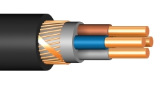 Kabel EXQJ 4x10/10 DCA, sort, T500