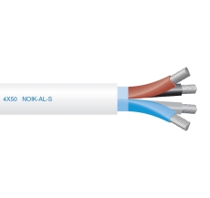 Kabel NOIK-AL-S 90° 4x185 grå T650