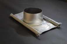 Metalbestos skorsten uØ 250mm inddækning 0-5° flex
