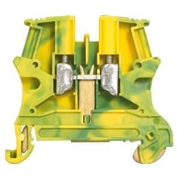 Viking 3 Rækkeklemme 6 mm², grøn/gul, 8 mm