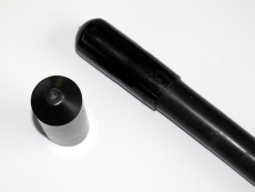 Krympeendemuffe 20/7,5 mm, sort, med lim, længde 70 mm
