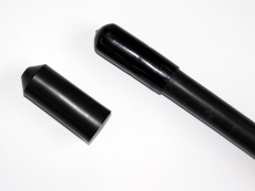 Krympeendemuffe 100/46 mm, sort, med lim, længde 140 mm