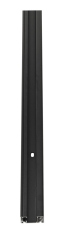 Strømskinne 1F 230V, 1M, sort, påbygning