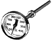 Rexotherm røgtermometer Ø50 x 150 mm