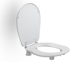 Pressalit Care toiletsæde Ergosit 5 cm m/låg Hvid