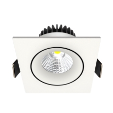 Downlight Velia Tilt LED 10,9W 2700K, 230V firkantet, hvid