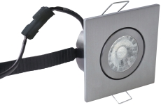 Downlight Low Profile Flexible LED 6W 2700K 87x87 børst. alu