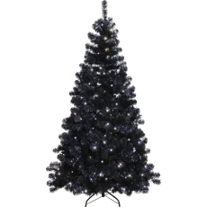 Star Trading Ottowa sort Grantræ med LED lys