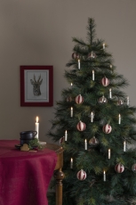 Konstsmide juletræskæde 12 varmhvide LED lys, 10 cm