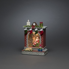 Konstsmide Vandfyldt lanterne, pejs med julemand