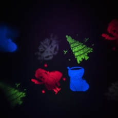 Konstsmide LED projektør med farvede julemotiver