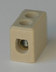 Kronemuffe porcelæn 1-polet, massiv 16 mm² / flerkoret 10 mm