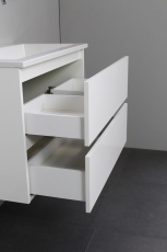 Sanibell Online møbelsæt 80x46cm hvid højglans LEVERES USAML