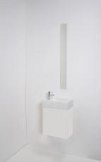 Sanibell Proline møbel 40x23x40cm hvid mat med 1 pushopen lå