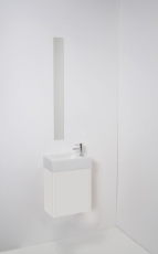 Proline møbel 40x23x40cm hvid højglans med 1 pushopen låge
