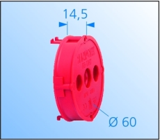 Pudsudligningsring Ø60 mm, H14,5 mm, 1261-60