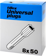 Plugs Uni UP8 8x50 mm uden krave grå (100)