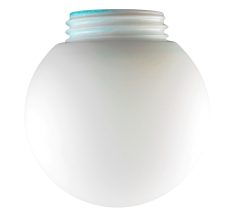 Glaskuppel Glob Ø150 mm, H133 mm, gevind 84,5 mm, mat opal