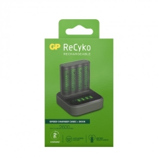 GP ReCyko lynoplader inkl. 4 stk. AA-batterier