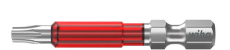 Wiha TY-slagbits 49 mm rød 1/4" TORX® T10, 5 stk i boks