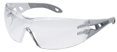 Sikkerhedsbrille Uvex Pheos, grå med klar linse